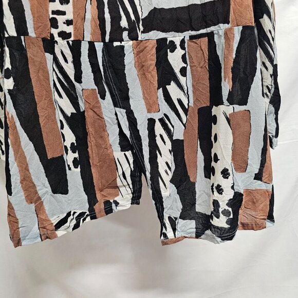 Chalet et ceci Button Up Asymmetric Top Shirt Women Size L - Picture 12 of 15